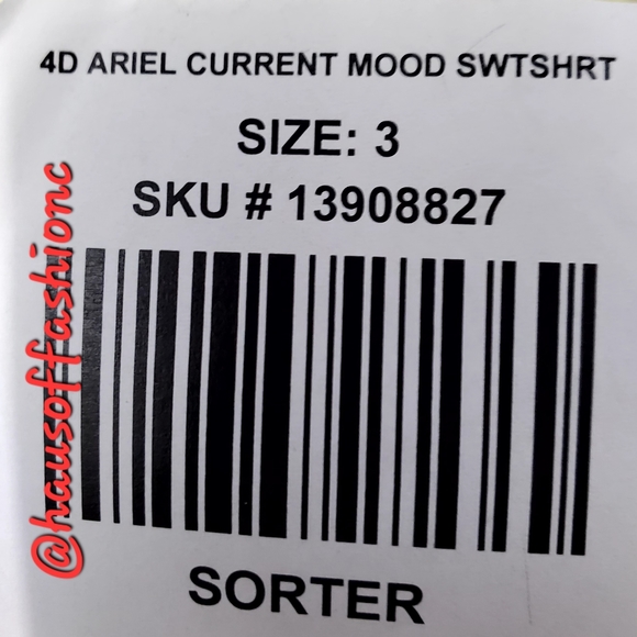 TORRID Disney The Little Mermaid "Current Mood" Navy Fleece Sweatshirt! NWT! - Picture 6 of 6